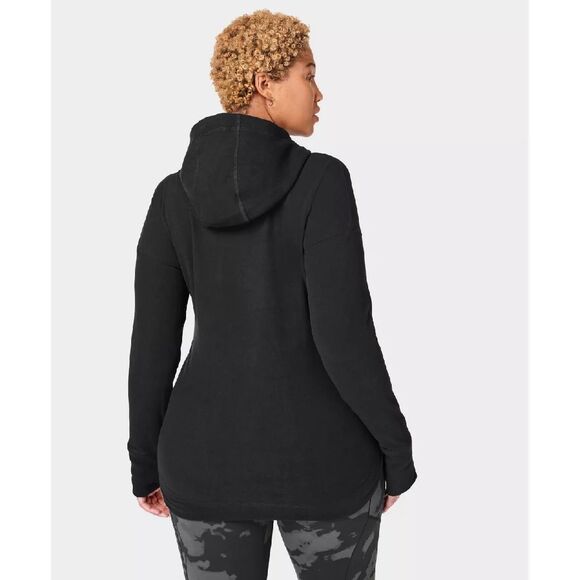 Sweaty Betty NWT Escape Luxe Hoodie Black - Picture 3 of 6